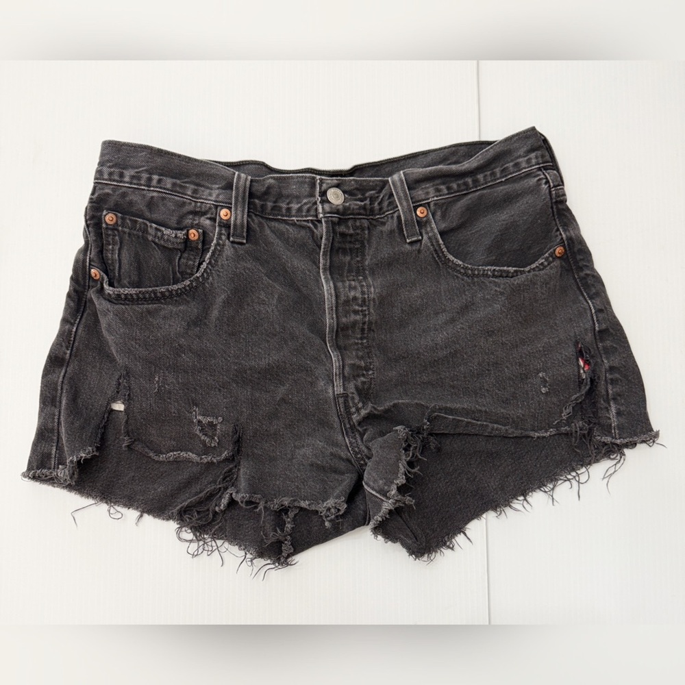 Levi's Premium 501 Original Fit High Waist Jean Shorts - 32